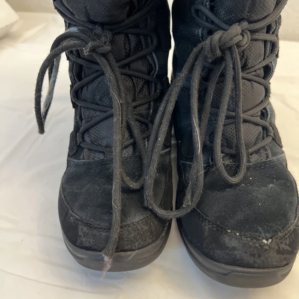 Kamik Icelyns Snow‎ Winter Boots Womens Sz 6 Black Waterproof -22 Rating Lace Up